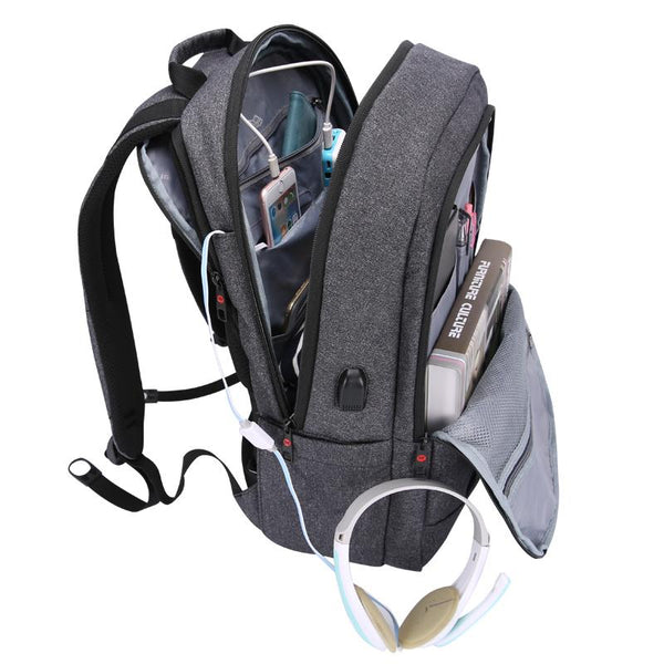 Anti-Thief USB Bagpack - MemoryLeatherworks