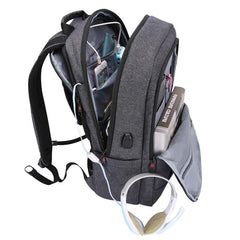 Anti-Thief USB Bagpack - MemoryLeatherworks